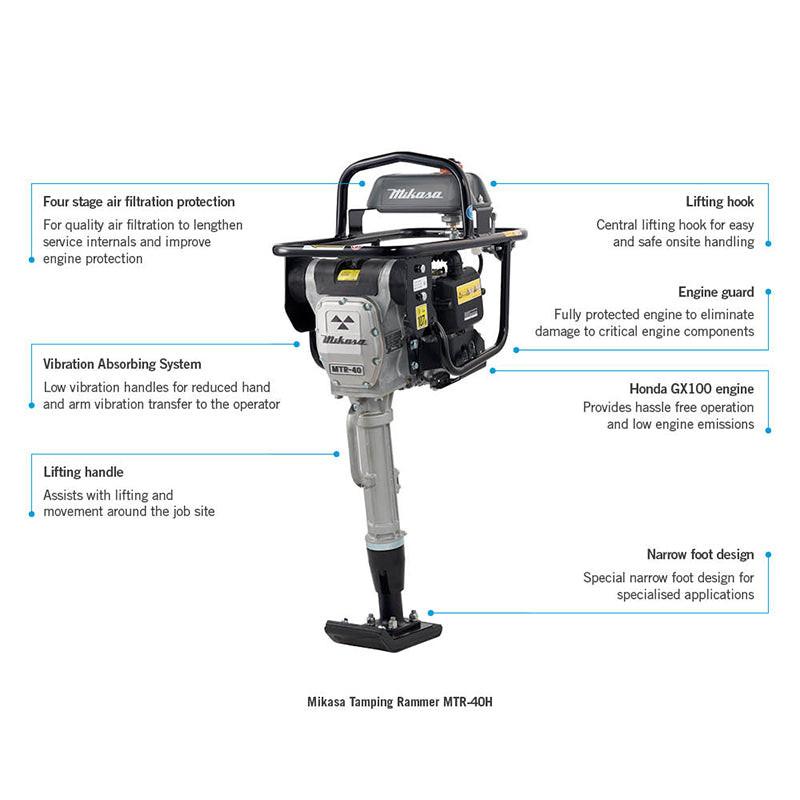 MIKASA Tamping Rammer MTR40H Specs